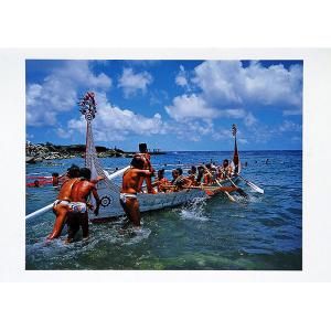 台灣東南方海上島嶼(蘭嶼)榔島村十人獨木舟下水祭