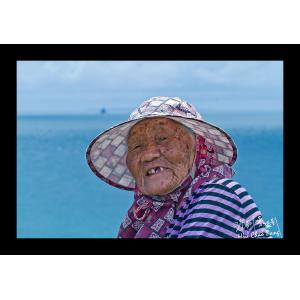 七美賣石花凍的阿婆