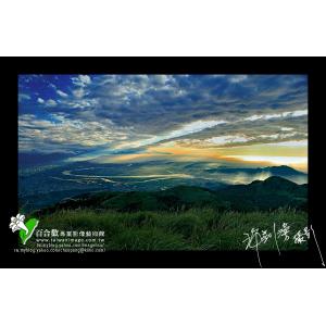陽明山眺望山城台北