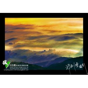 陽明山眺望山城台北