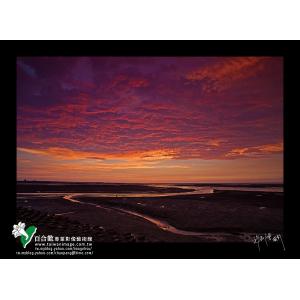 新竹西濱海岸晚霞