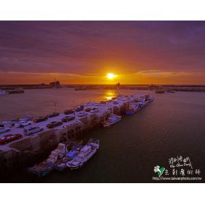 南寮漁港夕陽