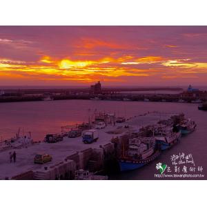 南寮漁港夕陽
