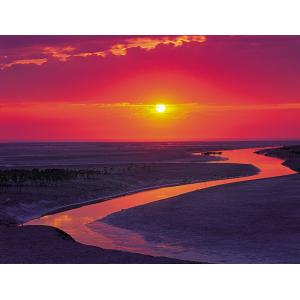 新竹西濱客雅溪口夕陽