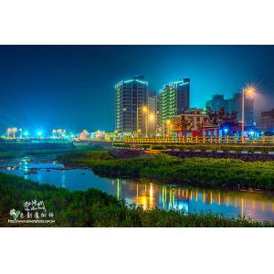 豆仔埔溪夜色